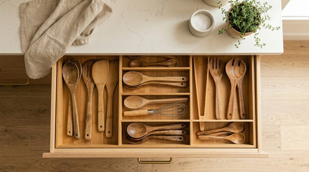 kitchen drawer with bamboo dividers 202605230240